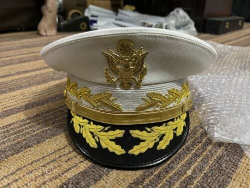 RIAZ IMPEX MASONIC REGALIA U.S. Army General Hat White Top All Sizes