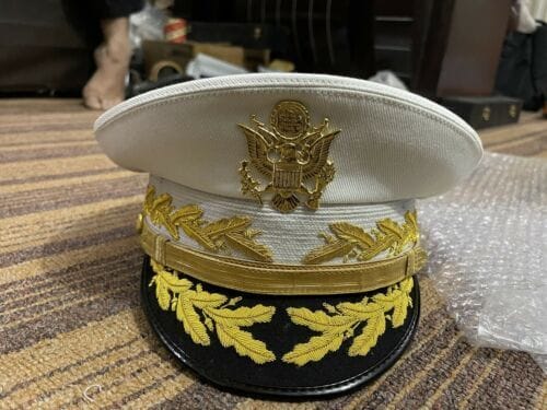 RIAZ IMPEX MASONIC REGALIA U.S. Army General Hat White Top All Sizes