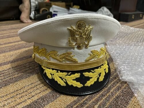 RIAZ IMPEX MASONIC REGALIA U.S. Army General Hat White Top All Sizes