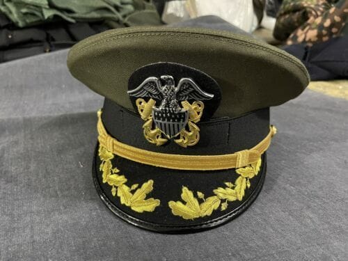 RIAZ IMPEX MASONIC REGALIA U.S. Navy senior officer Hat Cap Reproduction High Quality GREEN Clour