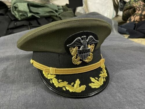 RIAZ IMPEX MASONIC REGALIA U.S. Navy senior officer Hat Cap Reproduction High Quality GREEN Clour