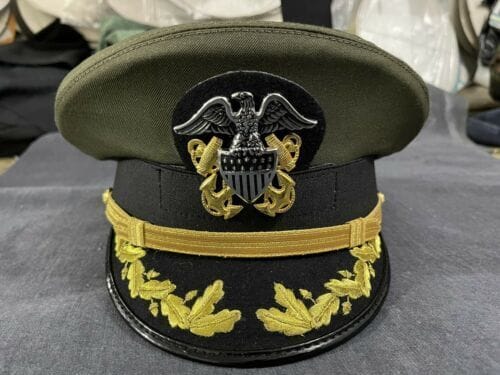 RIAZ IMPEX MASONIC REGALIA U.S. Navy senior officer Hat Cap Reproduction High Quality GREEN Clour