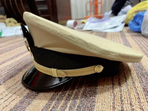 RIAZ IMPEX MASONIC REGALIA US Navy Officer's Cap Dress Khaki UNIFORM Hat w. Officer Cap