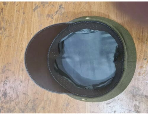 RIAZ IMPEX MASONIC REGALIA US WW2 ARMY OFFICERS PEAKED OLIVE VISOR CAP
