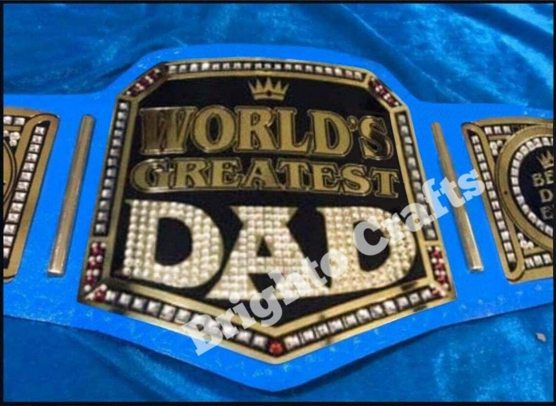 RIAZ IMPEX MASONIC REGALIA WORLD GREATEST DAD Wrestling Belt - gift for father / FATHER day