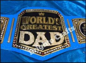 RIAZ IMPEX MASONIC REGALIA WORLD GREATEST DAD Wrestling Belt - gift for father / FATHER day