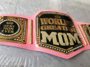 RIAZ IMPEX MASONIC REGALIA WORLD GREATEST Mom Wresting Championship belt Gift For Mom / Mother day gift