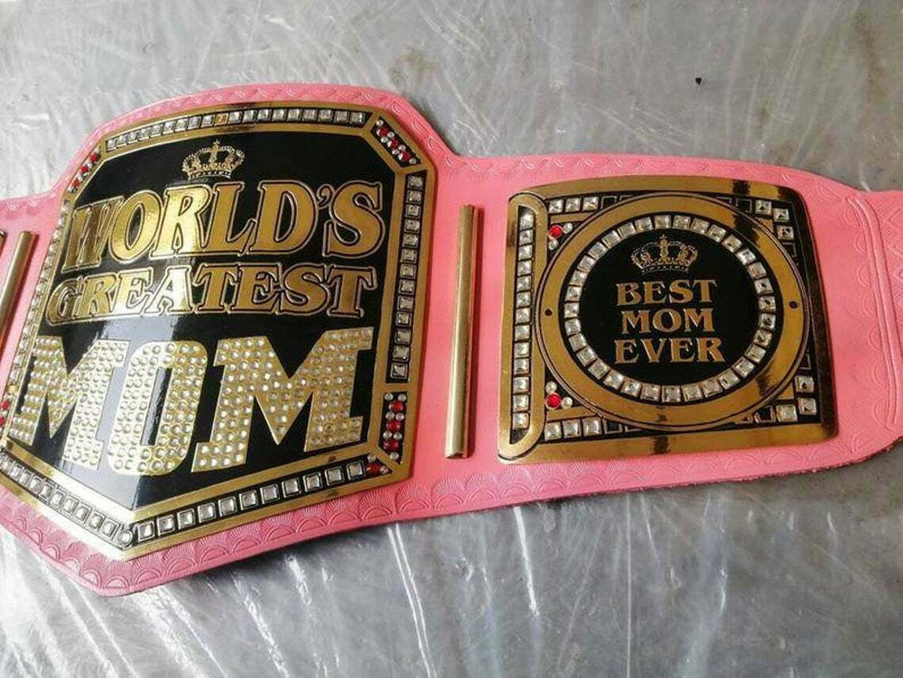 RIAZ IMPEX MASONIC REGALIA WORLD GREATEST Mom Wresting Championship belt Gift For Mom / Mother day gift