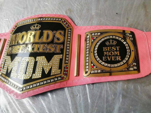 RIAZ IMPEX MASONIC REGALIA WORLD GREATEST Mom Wresting Championship belt Gift For Mom / Mother day gift