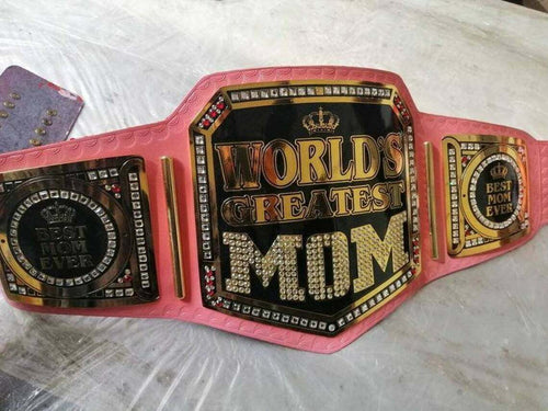 RIAZ IMPEX MASONIC REGALIA WORLD GREATEST Mom Wresting Championship belt Gift For Mom / Mother day gift