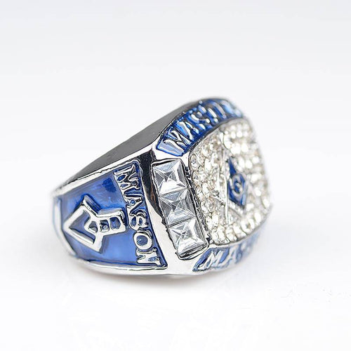 Riaz Impex Masonic Rings Master Mason Blue Lettering Ring – Presentation Options