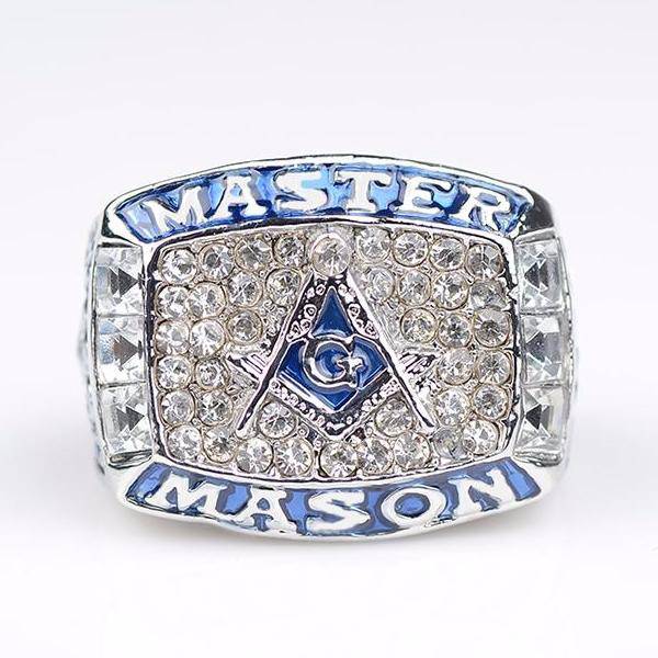 Riaz Impex Masonic Rings Master Mason Blue Lettering Ring – Presentation Options