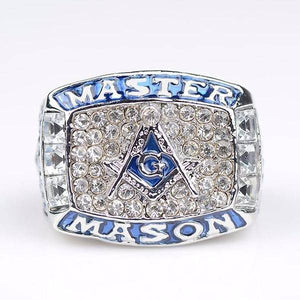 Riaz Impex Masonic Rings Master Mason Blue Lettering Ring – Presentation Options