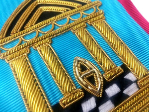 Riaz Impex Masonic Sashes Master Mason Scottish Rite Sash – 3 Stars Bullion Embroidery