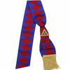 Provincial Officers English Royal Arch Sash – Gold Fringe & Hand Embroidered Triple Tau