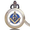 Masonic Full-Hunter Quartz Pocket Watch