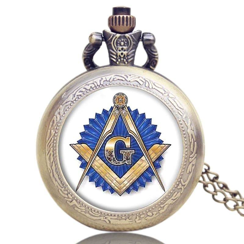 Riaz Impex Masonic Watches Masonic Full-Hunter Quartz Pocket Watch