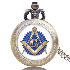 Riaz Impex Masonic Watches Masonic Full-Hunter Quartz Pocket Watch