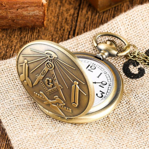 Riaz Impex Masonic Watches Masonic Working Tools Pocket Watch – Bronze Look