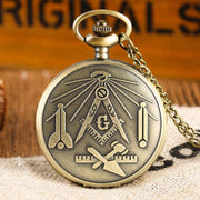 Masonic Working Tools Pocket Watch – Bronze Look