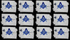 Masonic Blue Lodge White Gloves Square & Compass Embroidered – Lot of 12