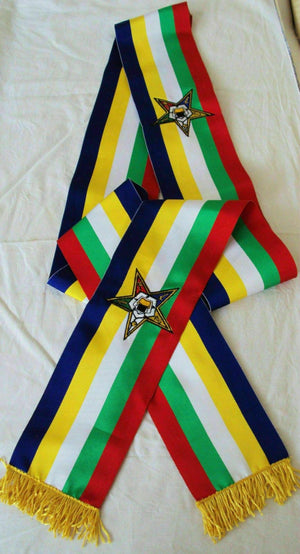 RIAZ IMPEX Wrestling Belts EMBROIDERED FIVE POINT OES SASH