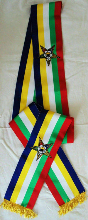 RIAZ IMPEX Wrestling Belts EMBROIDERED FIVE POINT OES SASH