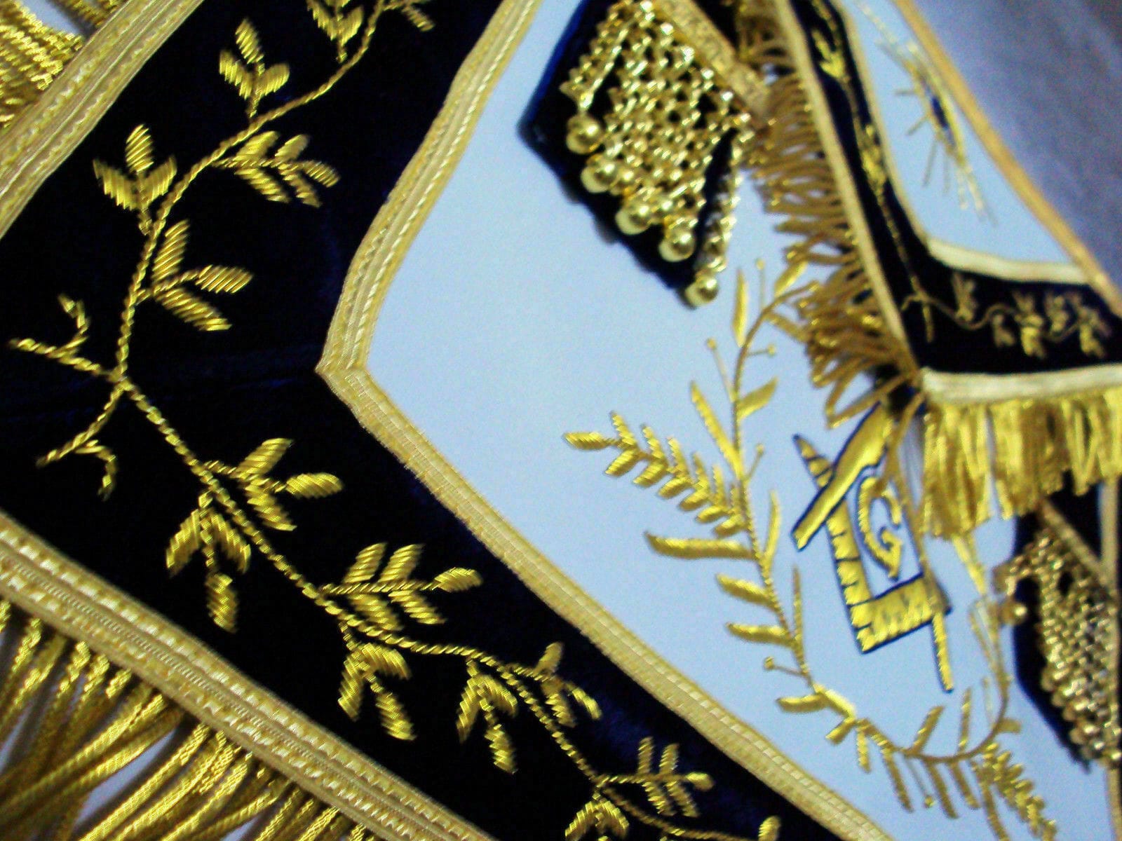 RIAZ IMPEX Wrestling Belts HAND EMBROIDED MASONIC REGALIA BLUE LODGE MASTER MASON APRON