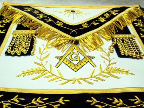 RIAZ IMPEX Wrestling Belts HAND EMBROIDED MASONIC REGALIA BLUE LODGE MASTER MASON APRON
