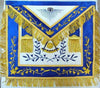 Masonic Past Master Apron Blue Silk Border Gold Embroidery