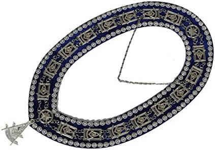 RIAZ IMPEX Wrestling Belts Masonic Past Master Apron 100% Lambskin & Chain Collar + Free Jewel