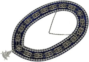 RIAZ IMPEX Wrestling Belts Masonic Past Master Apron 100% Lambskin & Chain Collar + Free Jewel