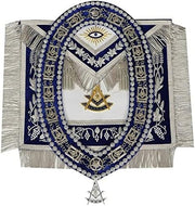 Masonic Past Master Lambskin Apron, Chain Collar & Free Jewel