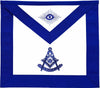 Masonic Past Master Blue Apron Hand Embroidered