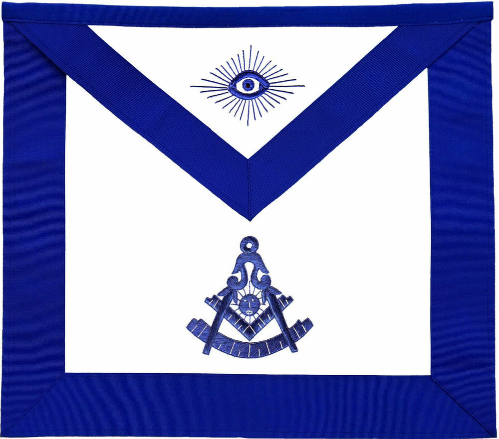 RIAZ IMPEX Wrestling Belts MASONIC PAST MASTER APRON BLUE HAND EMBROIDERED BEST QUALITY