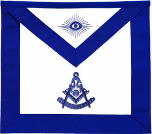 RIAZ IMPEX Wrestling Belts MASONIC PAST MASTER APRON BLUE HAND EMBROIDERED BEST QUALITY