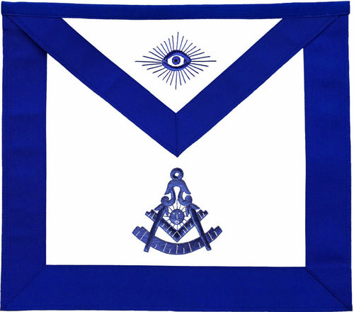 RIAZ IMPEX Wrestling Belts MASONIC PAST MASTER APRON BLUE HAND EMBROIDERED BEST QUALITY