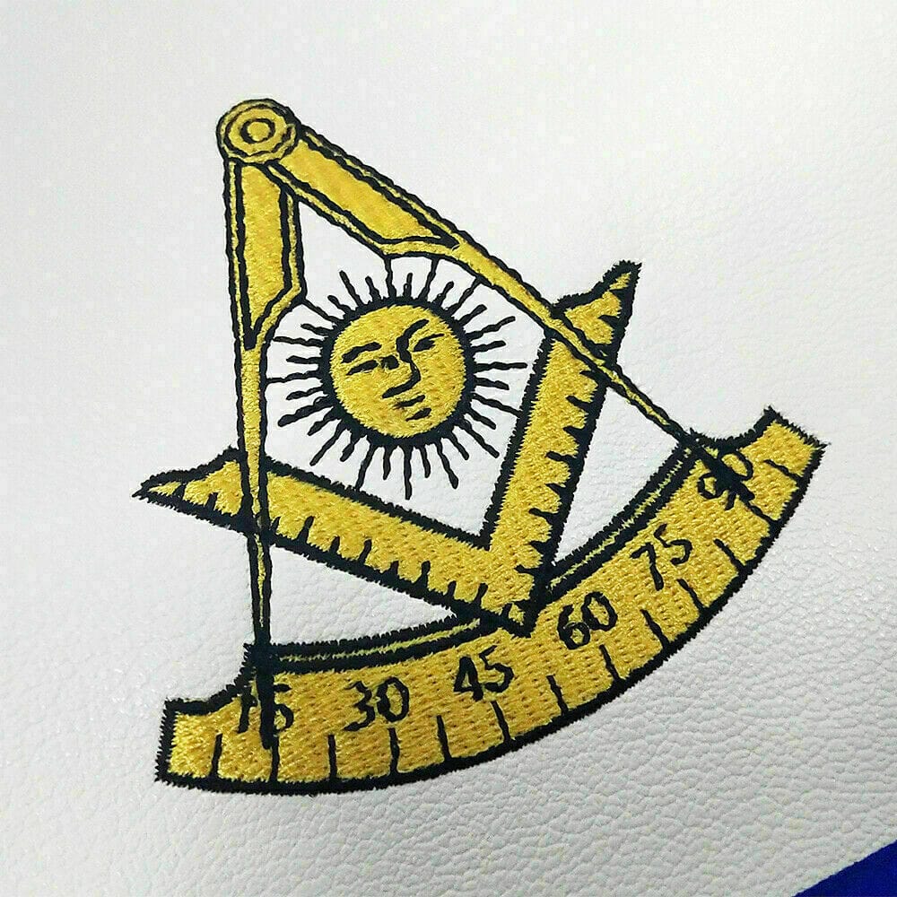 RIAZ IMPEX Wrestling Belts Masonic Regalia Past Master Apron Embroidered Compass Square Set of 12 Aprons
