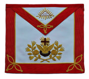 Masonic Rose Croix 18th Degree Embroidered Apron Real Leather