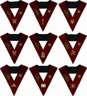Masonic Scottish Rite 14th Degree Lodge of Perfection Collars – Set of 9