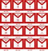 Masonic Scottish Rite Officer Aprons Embroidered – Set of 12
