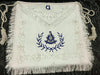 Masonic White Past Master Apron Hand Embroidered