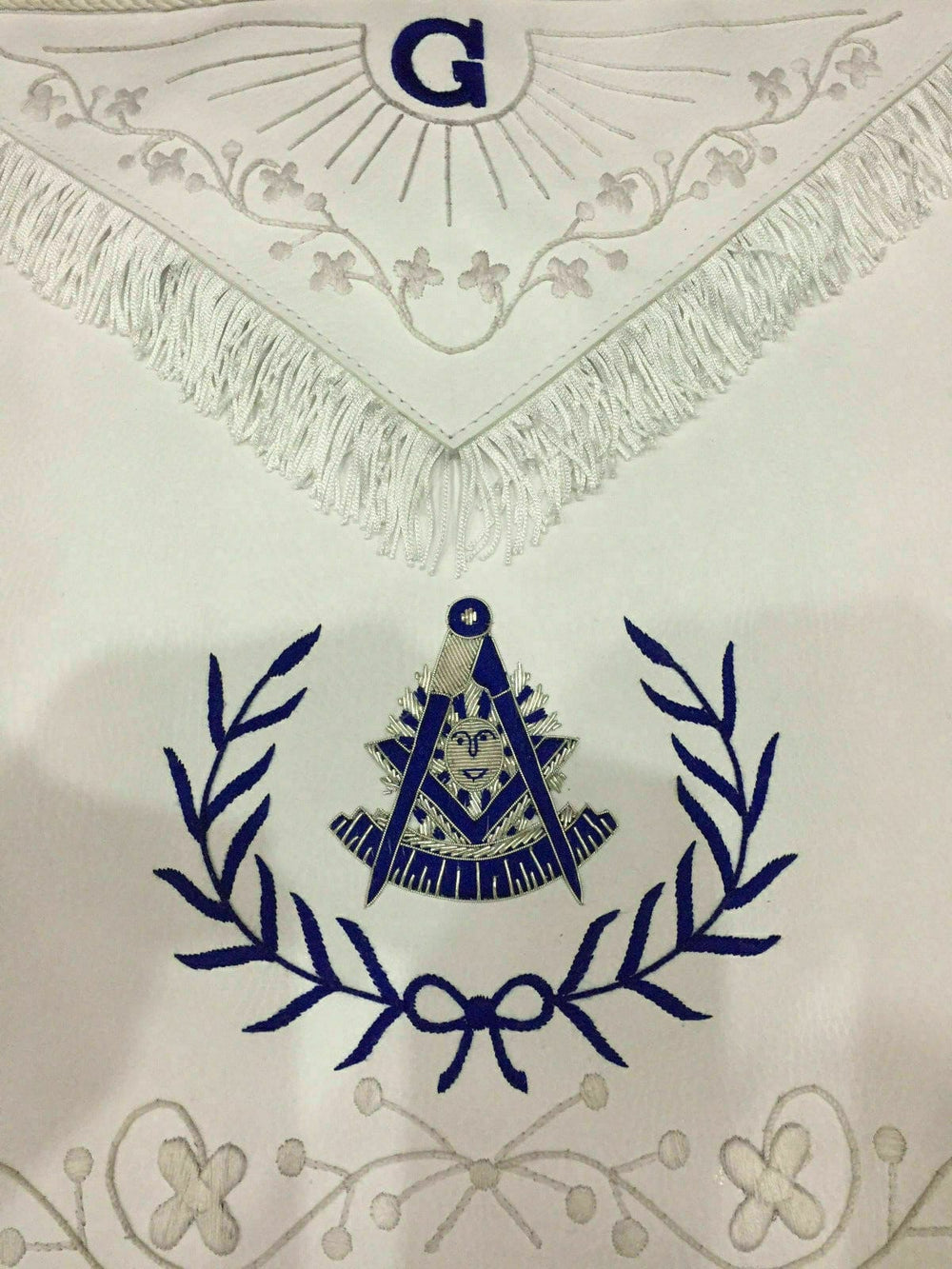 RIAZ IMPEX Wrestling Belts White Past Master Aprons, Masonic PM Aprons, Hand Embroidery Pm Aprons, Freemaso