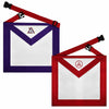 Royal Arch Chapter & Council Apron – Reversible Double-Sided Purple & Red Ribbon
