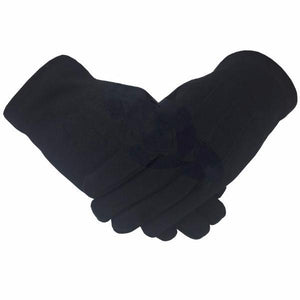 Riaz Impex Masonic Gloves Universal Gloves – Black Cotton