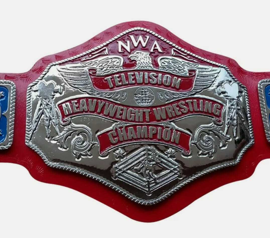 NWA TELEVISION HEAVYWEIGHT WRESTLING CHAMPIONSHIP BELT ADULT SIZE 4mm ...